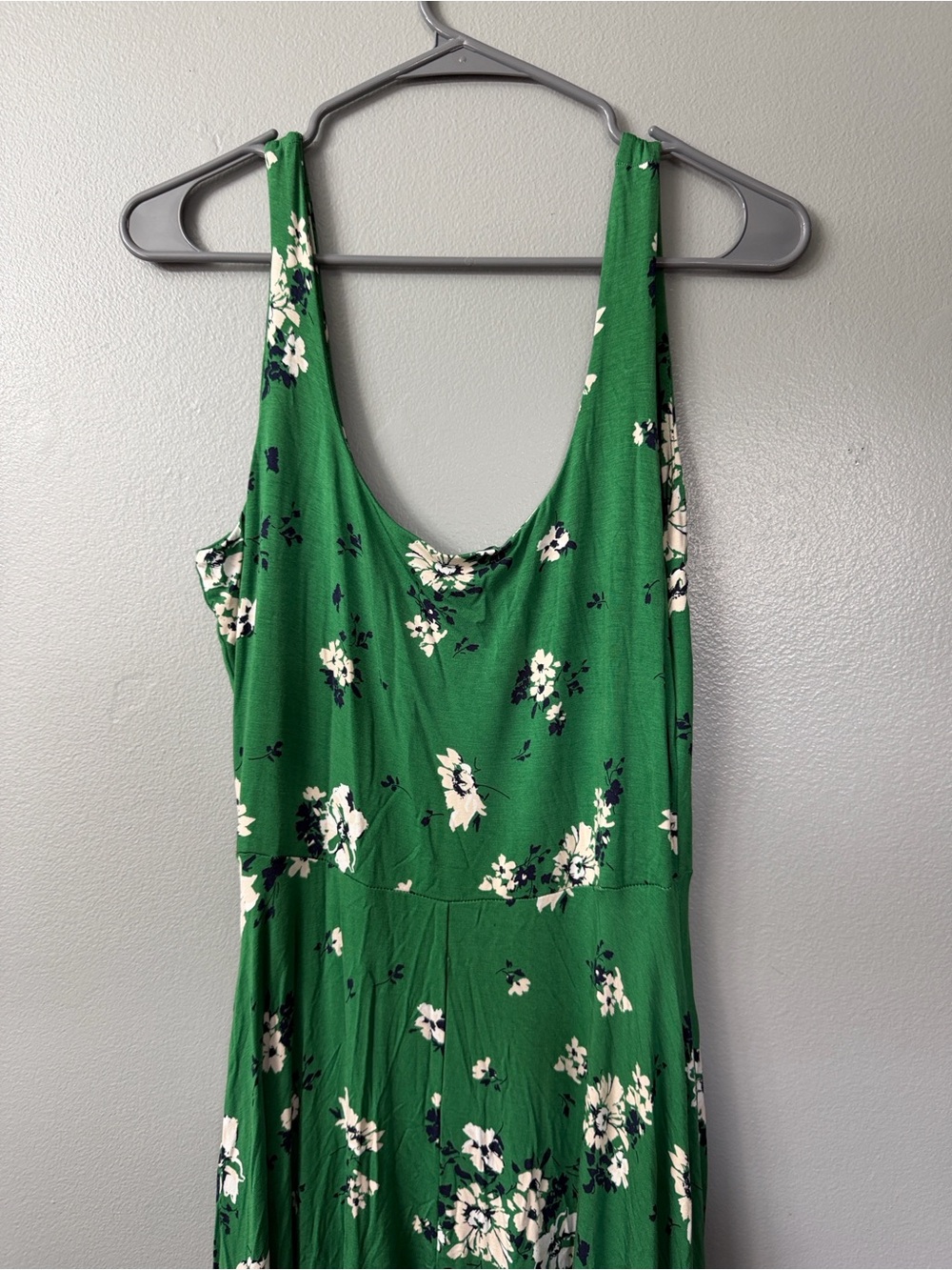 Market & Spruce Green Floral Maxi Dress - Sleeveless Scoop Neck medium - Picture 6 of 9